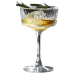 Anubhav Janni Wine Glass Soga 320ml Crystal Cocktail Coupe Glasses Vintage Fluted Design Champagne Saucers with Diamond Pattern (Pack Of 4 Pcs)