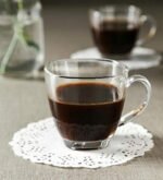 Anubhav Janni Tea Cup 190 Ml Square Glass Coffee Mug Cups Transparent Set for Green Lemon Milk Hot Cold Drinks Crystal Clear Toughened with Handle Cappuccino Latte hot and (Pack Of 6 Pcs) - Image 2