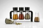 Anubhav Janni Jar Spice Rack Container Storage Kitchen Spices And Masala of for and Rotating Multipurpose Holder Stand with Airtight Transparent Jars Dani Set Dining Table (Pack Of 6 Pcs) - Image 3