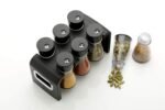 Anubhav Janni Jar Spice Rack Container Storage Kitchen Spices And Masala of for and Rotating Multipurpose Holder Stand with Airtight Transparent Jars Dani Set Dining Table (Pack Of 6 Pcs) - Image 4
