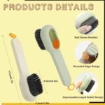 Anubhav Janni Shoes Cleaning Brush Multifunctional Liquid Shoe with Box Laundry Brushes Clothes Refillable Handle Sneakers Household Durable Bristle (Pack Of 1 Pcs) - Image 2