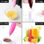 Anubhav Janni Coffee Beater Milk Frother Mini Hand Blender For Home Milk Foamer Mixer Battery Operated Maker Machine Handheld Coffee Egg Beater Blender Wand Frother (Pack Of 1 Pcs) - Image 4