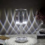 Anubhav Janni Creative Crystal Touch Night Light USB Charging LED Rose Atmosphere Light Romantic Columnar Diamond Table Lamp Home Candlelight Dinner Decor ( pack of 1 ) - Image 2
