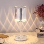 Anubhav Janni Creative Crystal Touch Night Light USB Charging LED Rose Atmosphere Light Romantic Columnar Diamond Table Lamp Home Candlelight Dinner Decor ( pack of 1 ) - Image 3