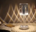 Anubhav Janni Creative Crystal Touch Night Light USB Charging LED Rose Atmosphere Light Romantic Columnar Diamond Table Lamp Home Candlelight Dinner Decor ( pack of 1 ) - Image 6