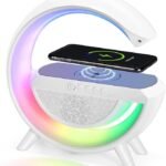 Anubhav Janni G Speaker Lamp Control 3 in 1 Multi-Function Bluetooth with Wireless Fast Charging RGB Light and Sunrise Alarm Clock for Bedroom ( pack of 1 )
