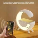 Anubhav Janni G Speaker Lamp Control 3 in 1 Multi-Function Bluetooth with Wireless Fast Charging RGB Light and Sunrise Alarm Clock for Bedroom ( pack of 1 ) - Image 3