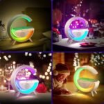 Anubhav Janni G Speaker Lamp Control 3 in 1 Multi-Function Bluetooth with Wireless Fast Charging RGB Light and Sunrise Alarm Clock for Bedroom ( pack of 1 ) - Image 4
