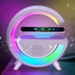 Anubhav Janni G Speaker Lamp Control 3 in 1 Multi-Function Bluetooth with Wireless Fast Charging RGB Light and Sunrise Alarm Clock for Bedroom ( pack of 1 ) - Image 5