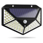 Anubhav Janni 100 Led Solar Lights For Garden Security Lamp Wall Light with Panel  Approved Battery Wide Angle Wireless Motion Home Outdoors Pathways Bright Night Waterproof (Pack Of 1 Pcs)