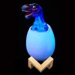 Anubhav Janni 3D Dinosaur Night Light for Kids 16 Colors Changing Lamp with Remote and Touch Control Dimmable USB Rechargeable Bedroom Decor Aesthetic Bedside Boys Girls ( pack of 1 ) - Image 2