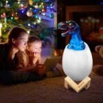 Anubhav Janni 3D Dinosaur Night Light for Kids 16 Colors Changing Lamp with Remote and Touch Control Dimmable USB Rechargeable Bedroom Decor Aesthetic Bedside Boys Girls ( pack of 1 ) - Image 9