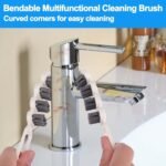 Anubhav Janni New Flexible Gap Cleaning Brush Bendable Crevice for Bathroom Kitchen Faucets Corners Taps Multi Purpose Slim Tool Window Tracks Door Gaps Dust Dirt Remover (Pack Of 1 Pcs) - Image 5