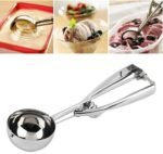 Anubhav Janni Ice Cream Scoop Serving Scooper with Trigger Release Diameter Release Stainless Steel Round for Cream Rice Desserts Food (Pack Of 1 Pcs) - Image 3
