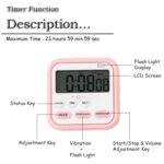 Anubhav Janni Digital Timer Clock Magnetic Multi Function Loud Alarm Retractable Stand Time Management Office Compact Table Watch Pomodoro Timer Sports Small (Pack Of 1 Pcs) - Image 3