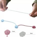 Anubhav Janni Reusable Silicone Magnetic Cable Ties Clips for Bundling and Organizing Headphone Cables USB Hanging Holding Stitching Fabric Twist ( pack of 1 ) - Image 2
