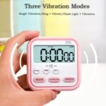 Anubhav Janni Digital Timer Clock Magnetic Multi Function Loud Alarm Retractable Stand Time Management Office Compact Table Watch Pomodoro Timer Sports Small (Pack Of 1 Pcs) - Image 4