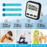 Anubhav Janni Digital Timer Clock Magnetic Multi Function Loud Alarm Retractable Stand Time Management Office Compact Table Watch Pomodoro Timer Sports Small (Pack Of 1 Pcs) - Image 5