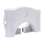 Anubhav Janni Toilet Stool For Western Adjustable Non Slip Squat Stool Folding Plastic Squatt Potty in White Portable Bathroom Squatting Aid  (Pack Of 1 Pcs)