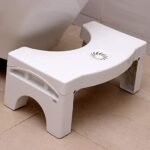 Anubhav Janni Toilet Stool For Western Adjustable Non Slip Squat Stool Folding Plastic Squatt Potty in White Portable Bathroom Squatting Aid  (Pack Of 1 Pcs) - Image 2