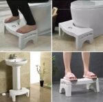 Anubhav Janni Toilet Stool For Western Adjustable Non Slip Squat Stool Folding Plastic Squatt Potty in White Portable Bathroom Squatting Aid  (Pack Of 1 Pcs) - Image 3