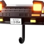 Anubhav Janni  Car Shape Keychain Hanger with Light-Up Headlights Wall Mount Key Holder Auto Lights On When Keys are Hung Home Office Organizer ( pack of 1 )