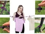 Anubhav Janni Cloth Line With Clip (Dori) Portable Clothesline With 12 Clips Windproof Travel Outdoor Indoor Use Hotel Backyard Clip Rope Clothrope Hook Clothes Travel Home Hotel (Set Of 1 Pcs) - Image 2