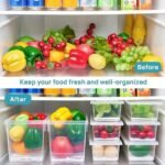 Anubhav Janni Fish Vegetable Storage Container Ridge Containers Fridge Organiser Boxes Vegetables Fresher Organizer With Plate Keeps Vegetables Leak Proof Freezer For Fish Fruits (Pack Of 2 Pcs) - Image 3