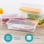 Anubhav Janni Fish Vegetable Storage Container Ridge Containers Fridge Organiser Boxes Vegetables Fresher Organizer With Plate Keeps Vegetables Leak Proof Freezer For Fish Fruits (Pack Of 2 Pcs) - Image 8