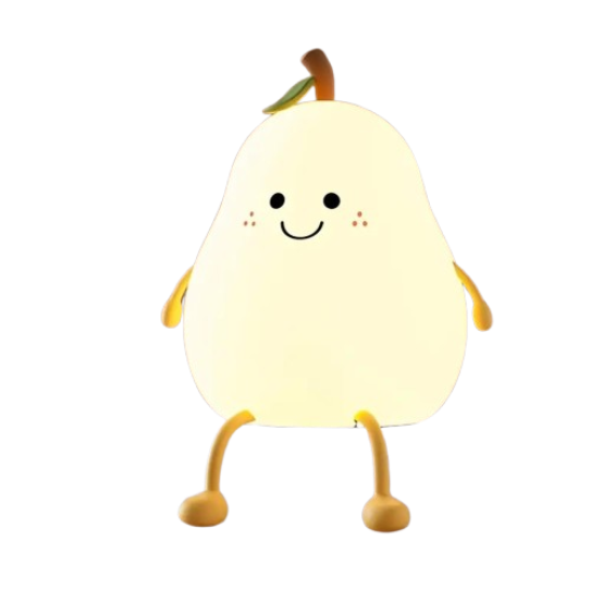 Anubhav Janni Pear Rechargeable Silicone Night Lamp - Soft Glow Pear Lamp Kids Night Light Nursery Decor Birthday Gift Silicone LED Light ( pack of 1 ) Anubhav Janni Pear Rechargeable Silicone Night Lamp - Soft Glow Pear Lamp Kids Night Light Nursery Decor Birthday Gift Silicone LED Light ( pack of 1 ) - Image 1