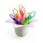 Anubhav Janni Dancing Doll Fruit Fork Set With Stand With Stand Cutlery Fun Practical Reusable Easy to Use (Multicolor) (Pack of 6) - Image 6