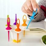 Anubhav Janni Dancing Doll Fruit Fork Set With Stand With Stand Cutlery Fun Practical Reusable Easy to Use (Multicolor) (Pack of 6) - Image 8