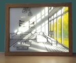 Anubhav Janni 3D LED Sunset Painting Frame 8x6 inch Living Room Garden View Design only shadow lights Wall Art Decor ( pack of 1 ) - Image 7