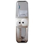 Anubhav Janni Cute Cartoon Transparent Toothbrush Holder With Storage Container Dust Proof Cover Camping Picnic Trip Case Travelling Bathroom (Pack Of 1 Pcs)