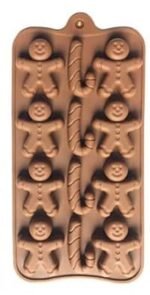 Anubhav Janni 12 Cavity Christmas Design Shape Chocolate Mold Silicone Mould Non Stick Candy With Holiday Designs Reusable Ice Cream Jelly Valentines Day Birthday (Pack Of 1 Pcs) - Image 2
