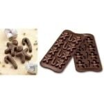 Anubhav Janni 12 Cavity Christmas Design Shape Chocolate Mold Silicone Mould Non Stick Candy With Holiday Designs Reusable Ice Cream Jelly Valentines Day Birthday (Pack Of 1 Pcs) - Image 4