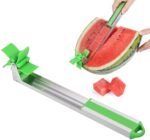 Anubhav Janni Watermelon Cutter Slicer Stainless Steel Fruit Tongs Melon Cuber Fun Kitchen Home Party Cutter Kid Safe Kitchen Picnic Summer Snacking (Pack Of 1 Pcs)