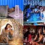 Anubhav Janni LED Crystal Diamond Table Lamp 16 Colors Touch Control USB Rechargeable Night Light with Remote for Bedroom Living Room Party Home Decor ( pack of 1 ) - Image 3