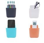Anubhav Janni Plastic Remote Mobile Holder Stand Wall Mounted Storage Box Organizer Case For Air Conditioner Home Office School Charging Indoor Ac Tv Remote (Pack Of 2 Pcs) - Image 4