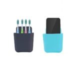 Anubhav Janni Plastic Remote Mobile Holder Stand Wall Mounted Storage Box Organizer Case For Air Conditioner Home Office School Charging Indoor Ac Tv Remote (Pack Of 2 Pcs) - Image 6