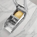 Anubhav Janni Stainless Steel Potato French Fries Machine Cutter Slicer With Interchangeable Blades For Vegetables Manual Home Heavy Duty Tool Fry Chip Snack Preparation (Pack Of 1 Pcs) - Image 2