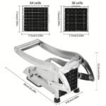 Anubhav Janni Stainless Steel Potato French Fries Machine Cutter Slicer With Interchangeable Blades For Vegetables Manual Home Heavy Duty Tool Fry Chip Snack Preparation (Pack Of 1 Pcs) - Image 3