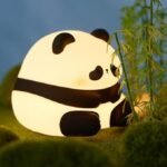 Anubhav Janni Panda Night Light for Babies and Kids Soft Silicone Rechargeable LED Touch Bedside Lamp Cute Animal Sleep Light for Nursery Kids Baby Feeding Comfort Lamp ( pack of 1 ) - Image 8