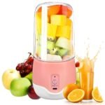 Anubhav Janni Portable Juice Blender Personal Fruit Smoothie Baby Food Mixing Machine with Updated Superb Rechargeable Mini Electric Bottle Grinder Mixer Juices Shakes (Pack Of 1 Pcs)