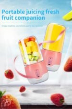 Anubhav Janni Portable Juice Blender Personal Fruit Smoothie Baby Food Mixing Machine with Updated Superb Rechargeable Mini Electric Bottle Grinder Mixer Juices Shakes (Pack Of 1 Pcs) - Image 2
