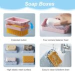 Anubhav Janni Elastic Mesh Soap Bubble Box Saver Dish Highly Hands Free Squatch Holder Extends Life Creates Rich Lather Durable (Pack of 1 Pcs) - Image 3
