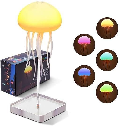 Anubhav Janni Jellyfish LED Night Light Lamp Color Changing Baby Room Decor Lamp ( pack of 1 ) Anubhav Janni Jellyfish LED Night Light Lamp Color Changing Baby Room Decor Lamp ( pack of 1 ) - Image 1