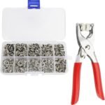 Anubhav Janni Silver Button Snap With Pilers Fastener Kit with Pliers Tool Metal Press Stud Buttons for Clothes Leather Bags Studs Heavy Duty Jeans Jackets (Pack Of 1 Pcs) - Image 2