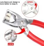 Anubhav Janni Silver Button Snap With Pilers Fastener Kit with Pliers Tool Metal Press Stud Buttons for Clothes Leather Bags Studs Heavy Duty Jeans Jackets (Pack Of 1 Pcs) - Image 4