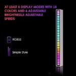 Anubhav Janni LED Rhythm Light Sound-Sensitive Music Atmosphere Light Voice-Activated Ambient Light RGB Tube Lamp Light Bar USB Reable Pickup Rhythmic Lamp Spectrum Light ( pack of 1 ) - Image 5